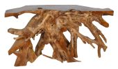 Natural Teak Root Free Form Console