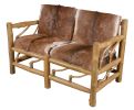 Fur Teak Lodge Settee