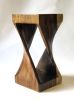 Millennium Suar Twisted Wood Stool Table 22 To 24H In