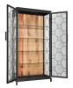 Berkshire 2 Door Metal Display Shelf Collector's Cabinet 80 inches tall