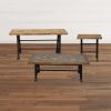 Mango Wood Industrial Coffee Table Set of 3