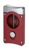 Visol Wedge V Cigar Cutter - Burgundy - CACU137BG