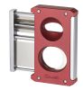 Caseti Trident 3 in 1 Burgundy Cigar Cutter - CACU140BG