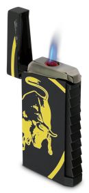 Tonino Lamborghin Il Toro Black Rubberized Finish Lighter - Yellow Bull - TTR001032