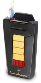 Tonino Lamborghini Aero Matte Black and Gold Torch Flame Cigar Lighter - TTR007030