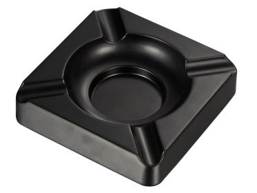 Visol Heavyweight Black Matte Metal Cigar Ashtray - VASH409BK