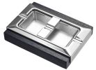 Visol Stadium Dard Wood and Metal Rectangular Cigar Ashtray - VASH423