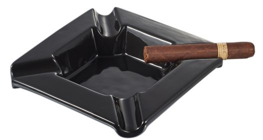 Visol Festus Large Cigar Ashtray - Matte Black - VASH433