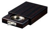 Visol Drawer Single Cigar Iron Wood Finish Ashtray - VASH711