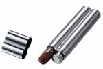 Visol Malamute Stainless Steel Cigar Tube and Liquor Flask Combo - VCASE1000