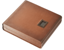 Visol Brown Leather Madrid Cigar Humidor with Embedded Digital Hygrometer - VCASE470BR