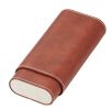 Visol Santa Fe Chocolate Brown Leather Cigar Case - VCASE747