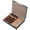 Visol Barclay Black Matte Desktop Humidor / Gift Box - Holds 10 Cigars - VHUD603