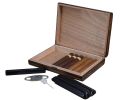 Visol Jerrod Exotic Ebony Cigar Humidor Gift Set - VHUD718