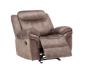 Zubaida Glider Recliner; 2-Tone Chocolate Velvet YJ