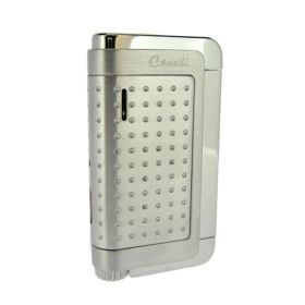 Caseti Southway Brushed and Polished Chrome Plated Single Jet Flame Lighter - CAL282CP