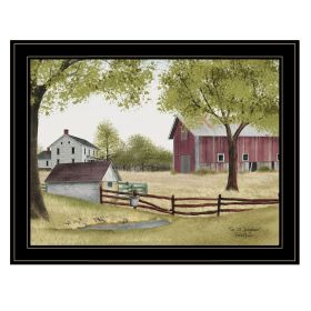 Trendy Decor 4U "The Old Spring House" Framed Wall Art, Modern Home Decor Framed Print for Living Room