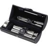 Visol Venture Black Leather Drinking Travel Gift Set - VAC301