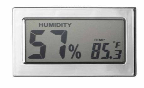 Visol Modern Rectangular Digital Hygrometer - VAC714