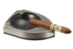 Visol Albion Matte Silver Cigar Ashtray - VASH431BK