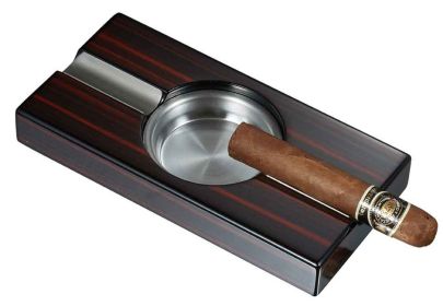 Visol Windsor Macassar Ebony Wood Finish Cigar Ashtray - VASH705A