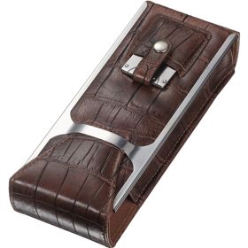 Visol Alton Brown Leather Cigar Case - VCASE301