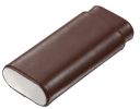 Visol Santa Fe Dark Brown Leather Crushproof Cigar Case - VCASE701BR