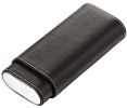 Visol Santa Fe  Black Textured Leather Cigar Case - VCASE705BK