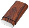 Visol Bruce Natural Wood Cigar Case - 3 Cigars - VCASE742