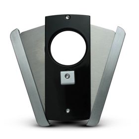 Visol Axe Glossy Black & Stainless Steel Finish Cigar Cutter - VCUT30005