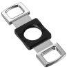 Visol Crater Matte Black  Cigar Cutter - VCUT417BK