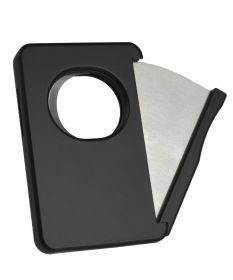 Visol Sidecut Double Guillotine Cigar Cutter - Black - VCUT725BK