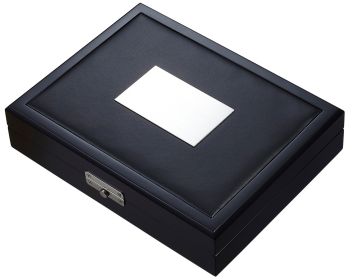 Visol Drako Black Travel Cigar Humidor - Holds 19 Cigars - VHUD600