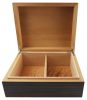 Visol Monteccino Ebony Veneer Desktop Humidor - Up to 25 Cigars - VHUD103